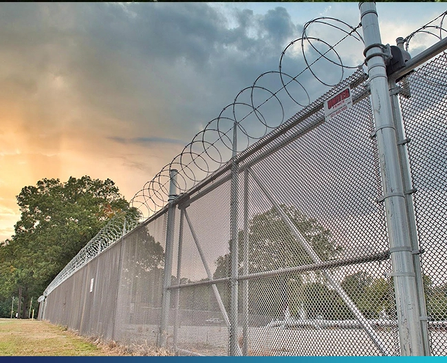 Industrial perimeter fencing